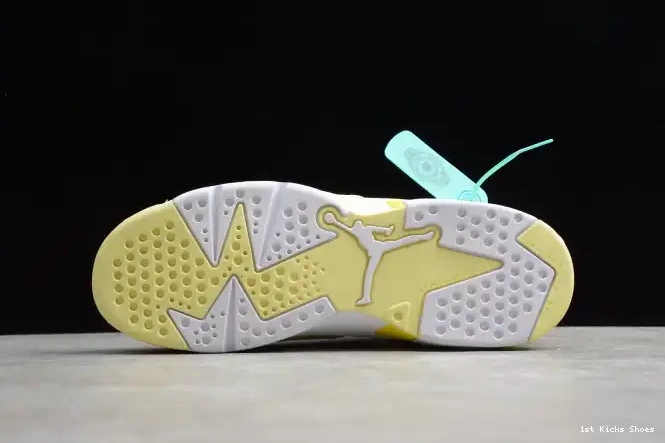 1st Kicks Jordan (GS) 543390-800 6 Retro Floral Air Yellow Dynamic 0522